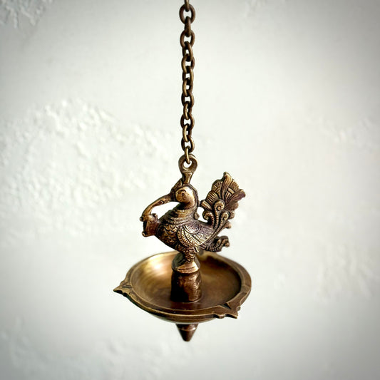 Hamsa Hanging Oil Lamp