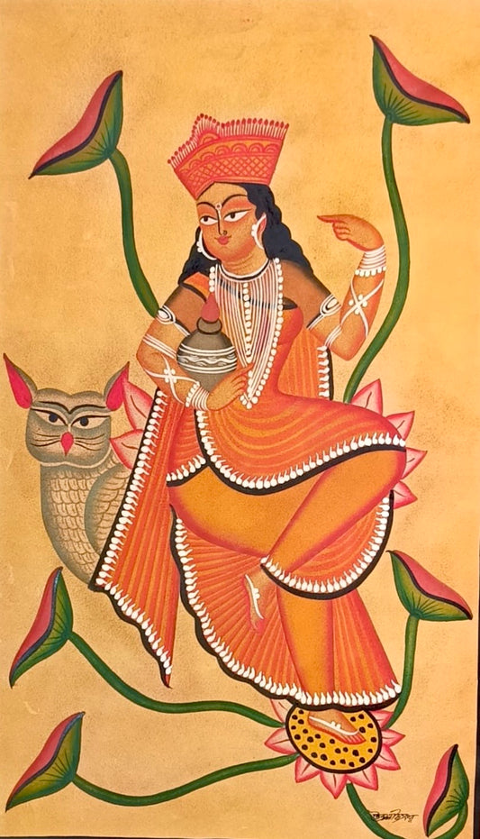 ‘Goddess Lakshmi’ by Uttam Chitrakar