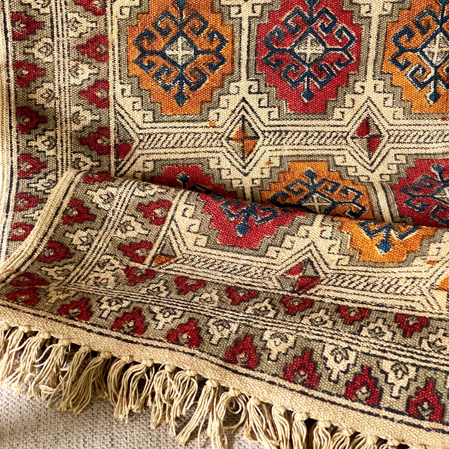 ‘Chaman’ Kalamkari Dhurrie