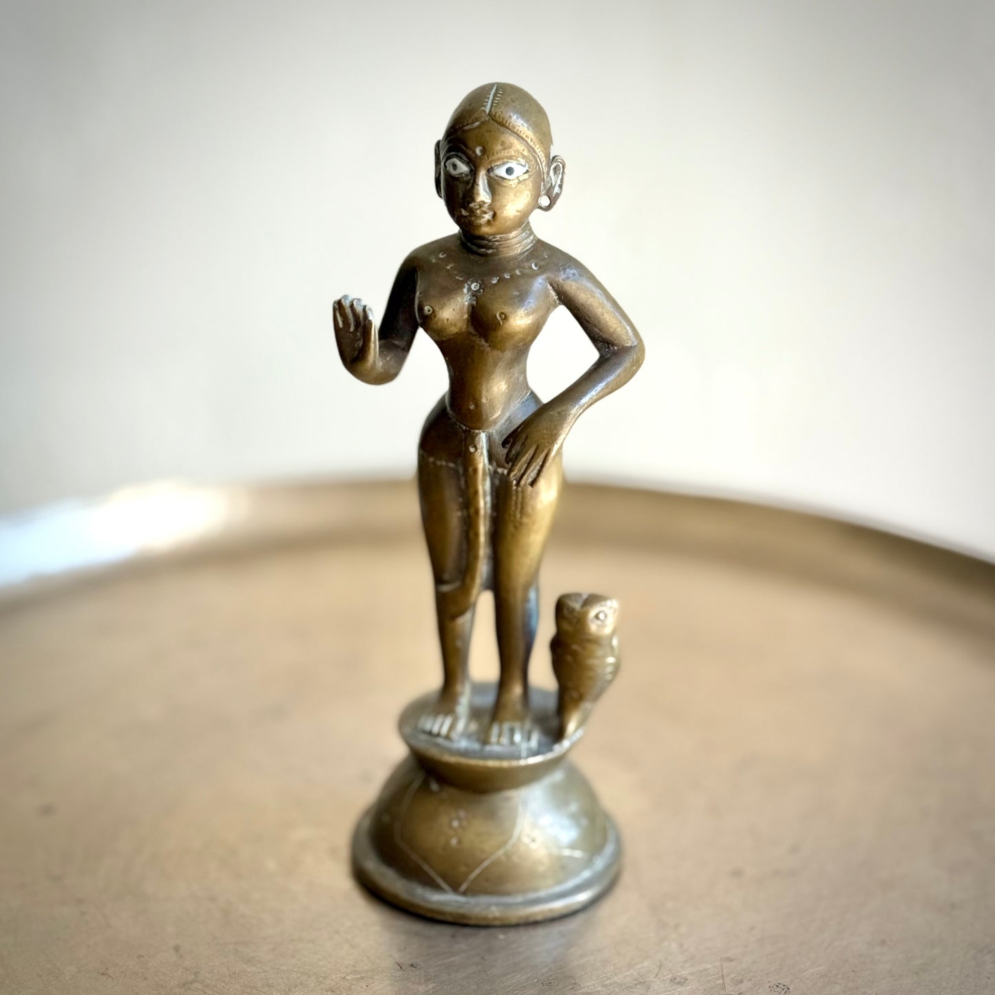 Lord Vishnu-Goddess Lakshmi Pair – Vintage Folk Style Idols