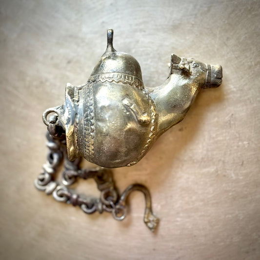 Brass Nandi Gangajali – Hanging Ritual Water Vessel