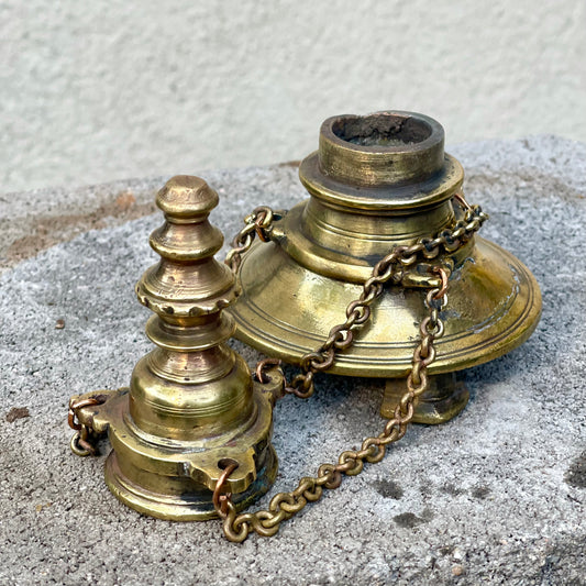Pagoda Style Inkwell
