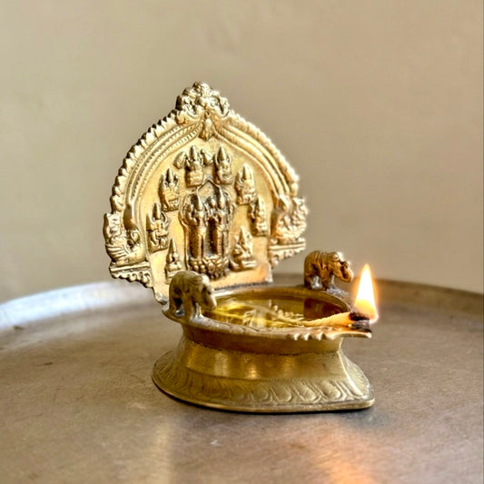 Vintage Large Ashta Lakshmi Lamp