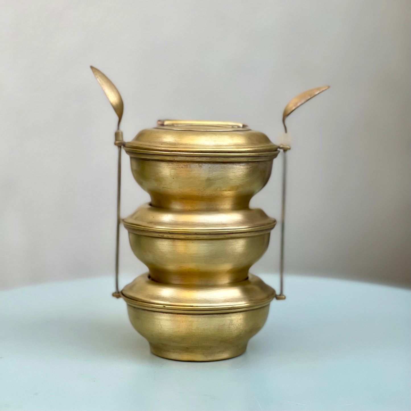 Vintage Brass Tiffin Box