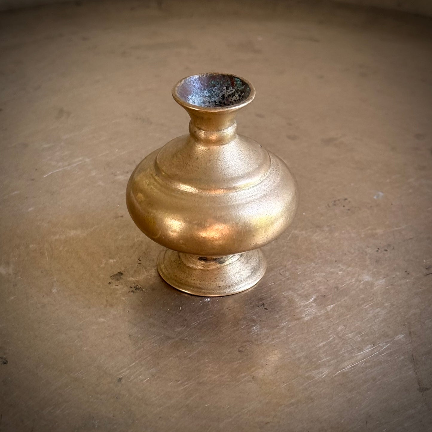 Rare Antique Bronze Miniature Kudam Vase