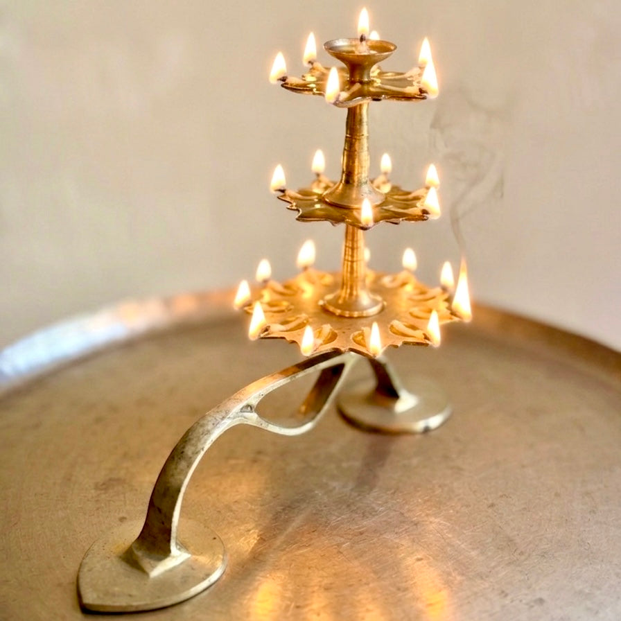 Vintage Three-Tiered Arthi - Kerala