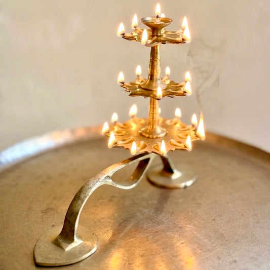 Vintage Three-Tiered Arthi - Kerala