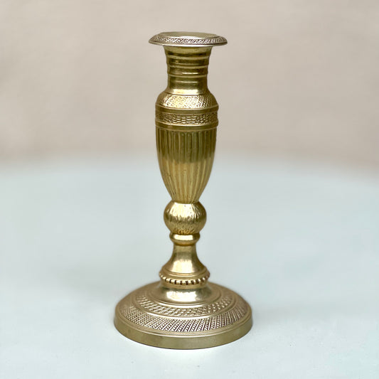 Vintage Brass Candle Stand