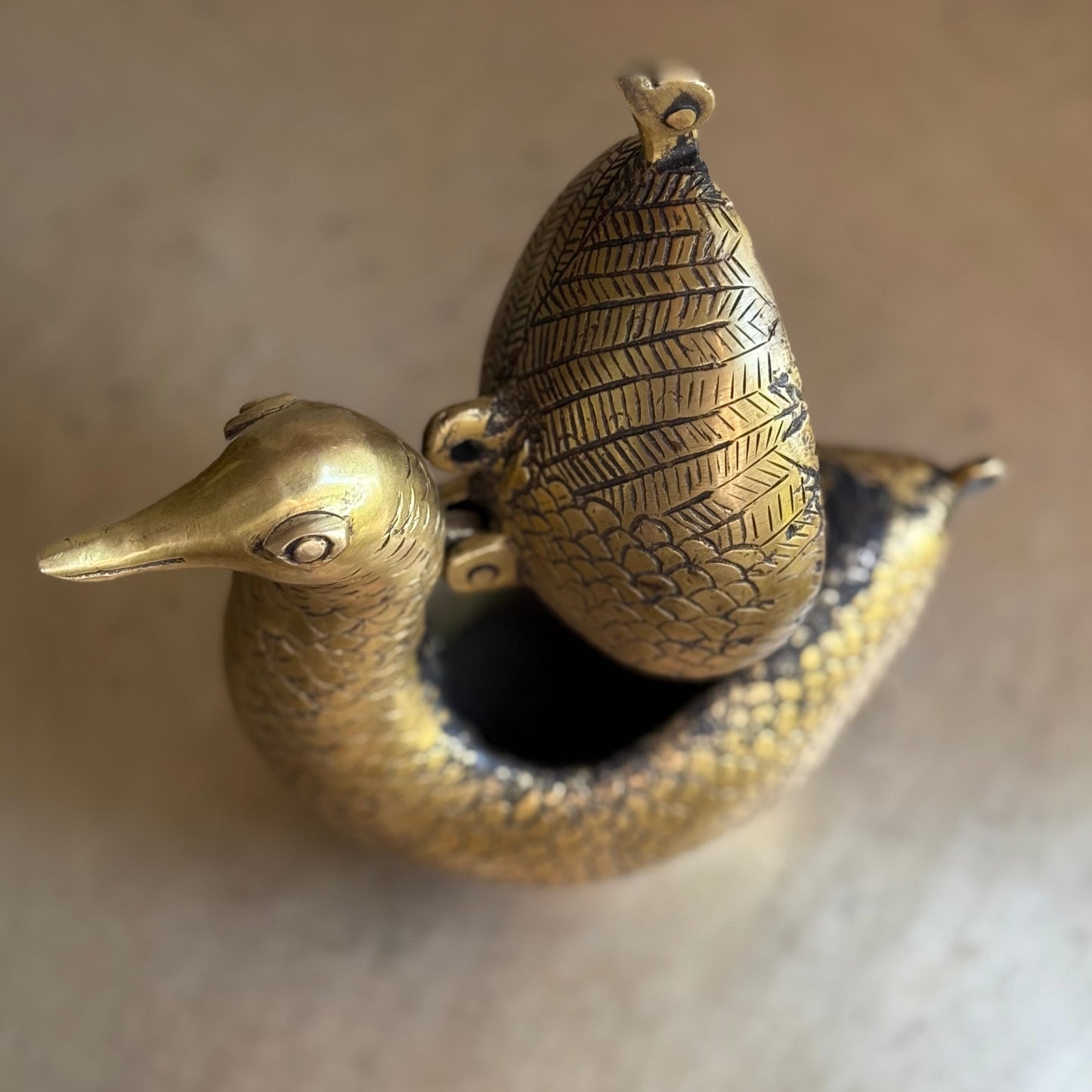 Brass Swan Box