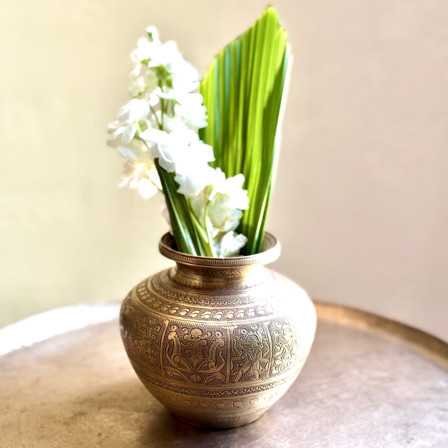 Antique Hand carved Kalash