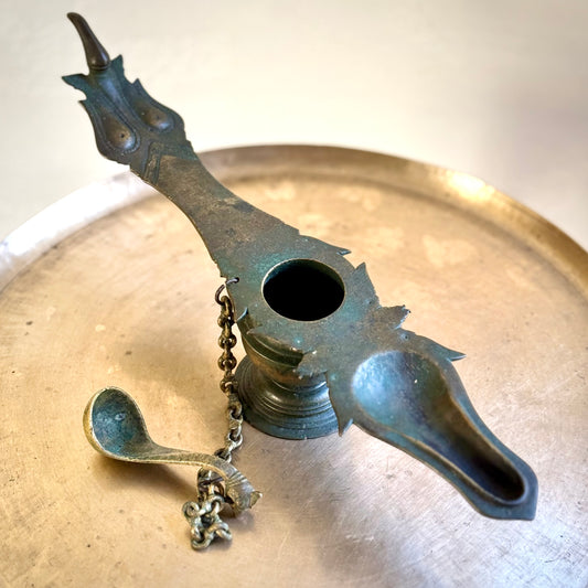 Antique Mangalam Lamp - Kerala (Early 20th Century)