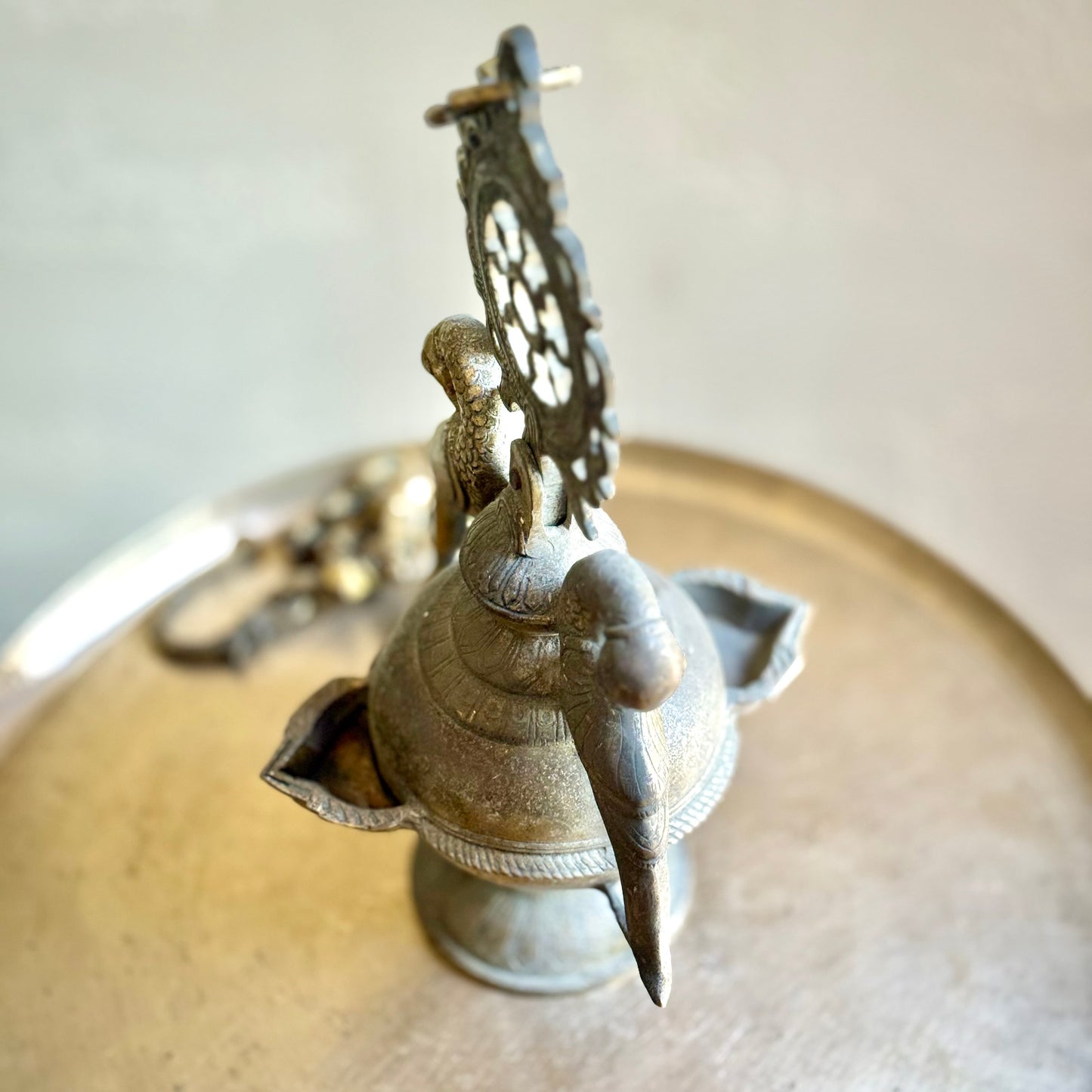 Vintage Twin Parrot Hanging Lamp