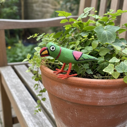 Hand-Crafted Wooden Bird ‘Mithu’ by Veer Singh