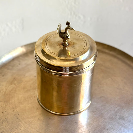 Vintage Canister With Bird