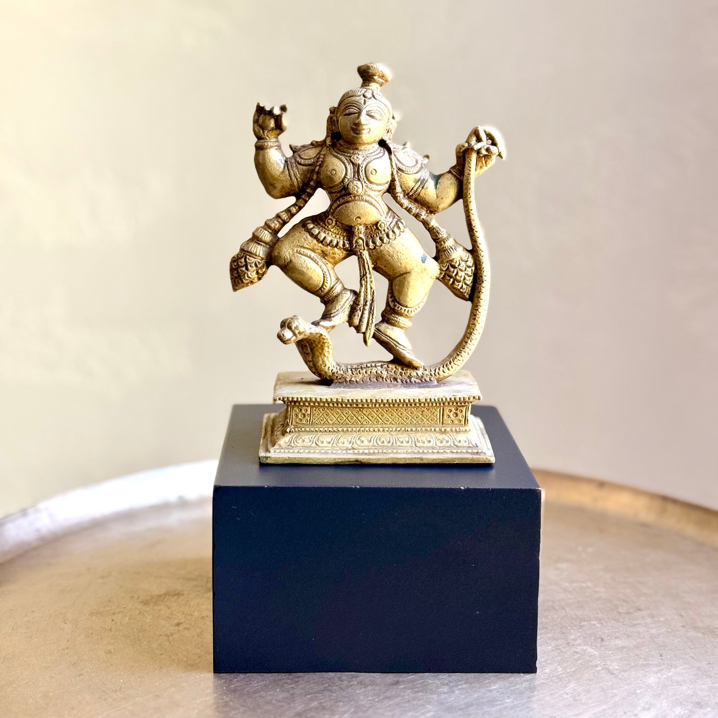 Vintage Kaliya Mardan Bal Krishna - Rare Find