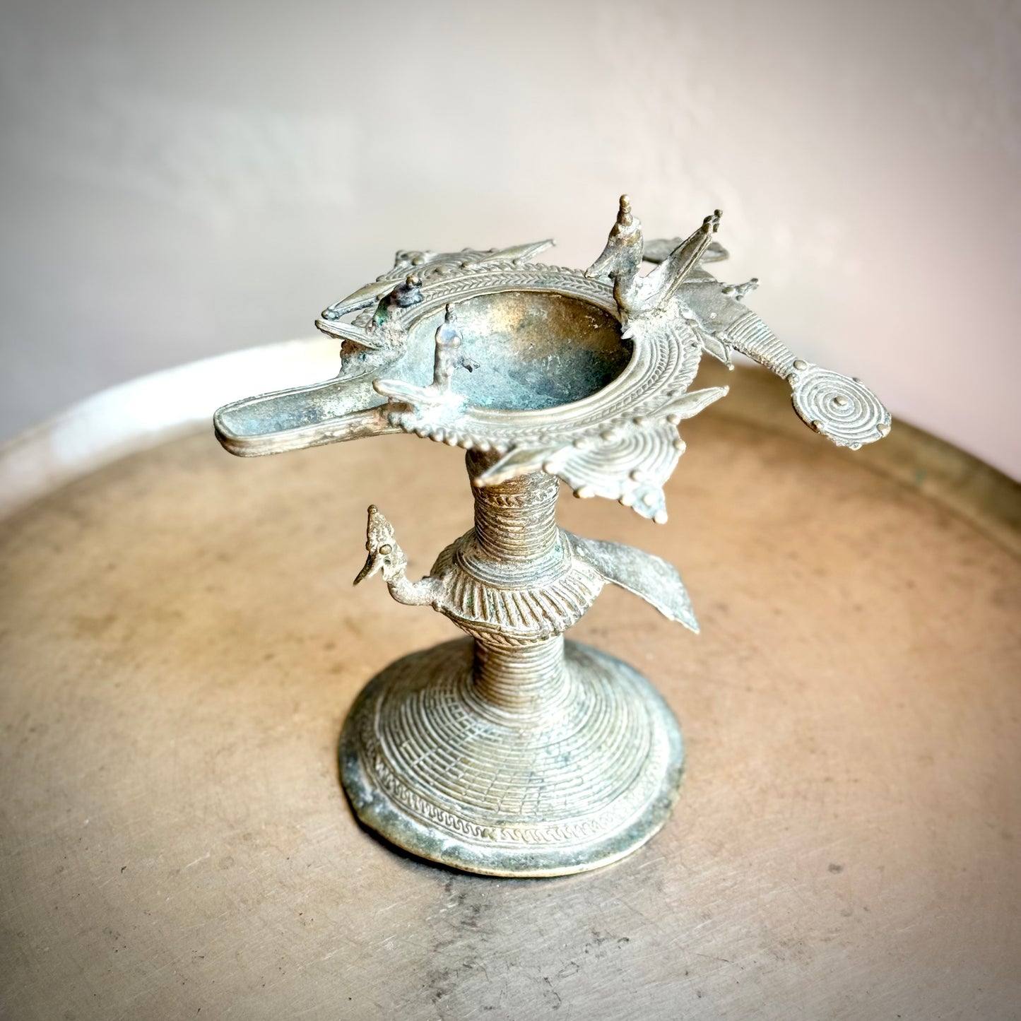 Vintage Dokra Lamp