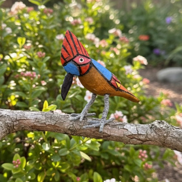 Hand-Crafted Wooden Bird ‘Parinda’ by Veer Singh