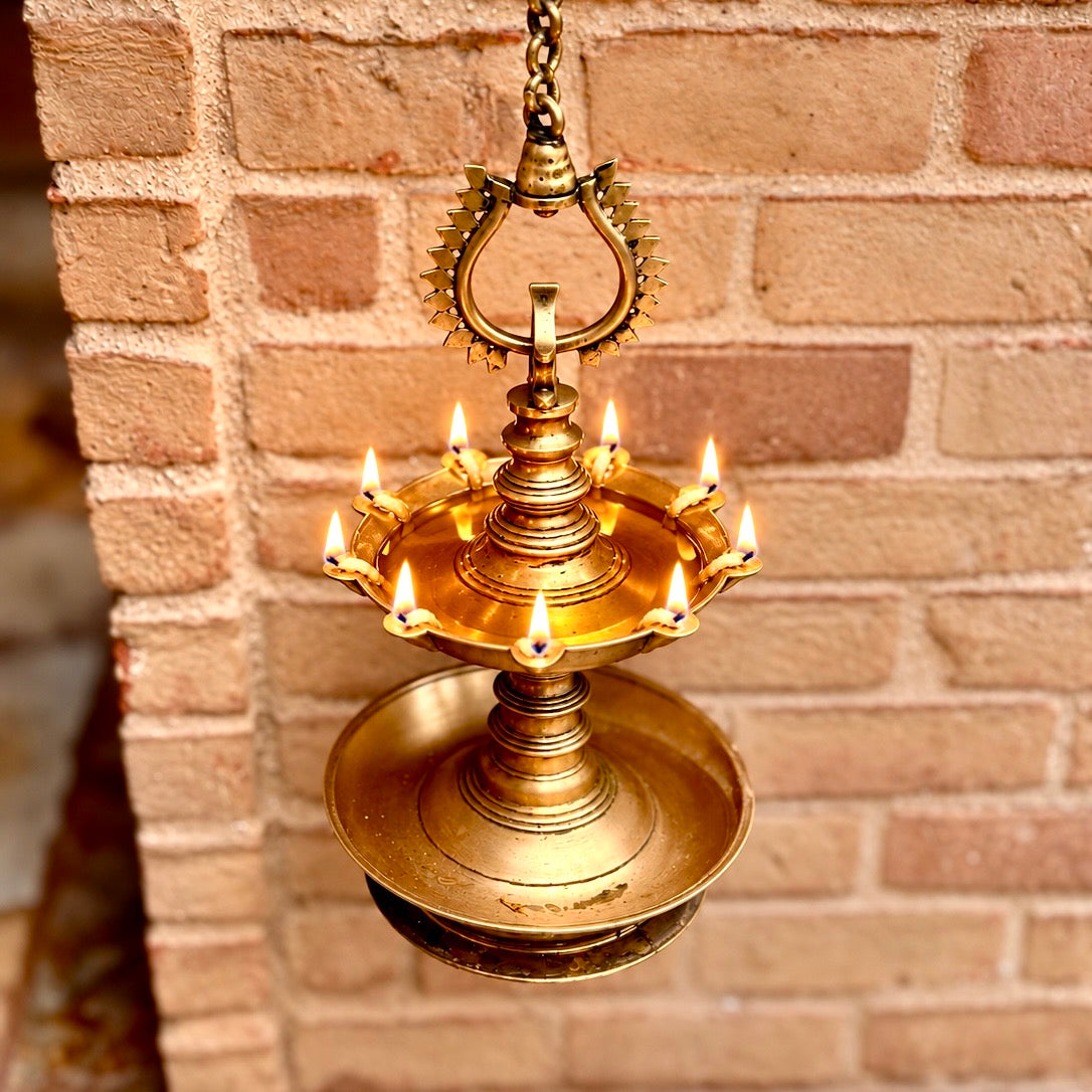 Vintage Kerala Thooku Vilakku – Nine Wicks