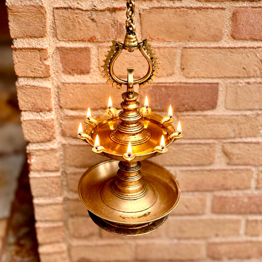 Vintage Kerala Thooku Vilakku – Nine Wicks
