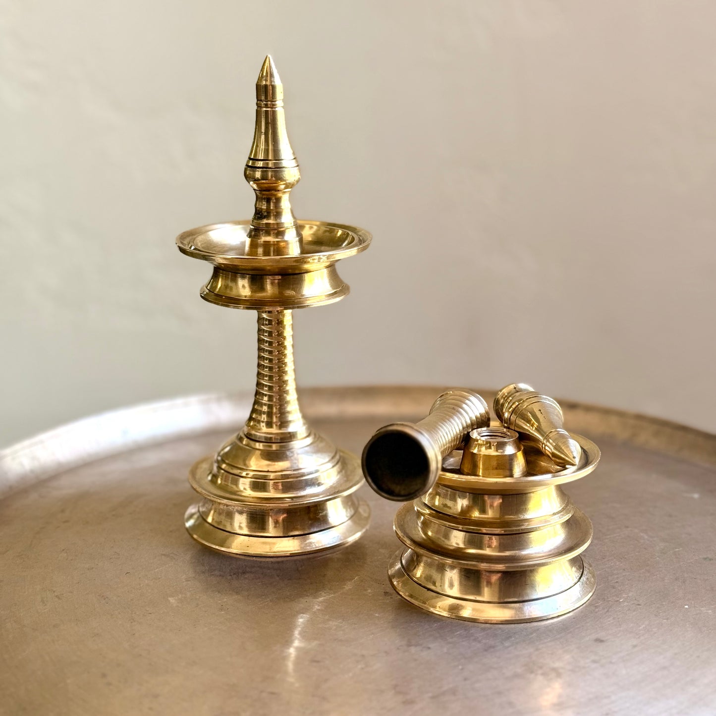Kerala Nilavilakku Pair 9” & 6”