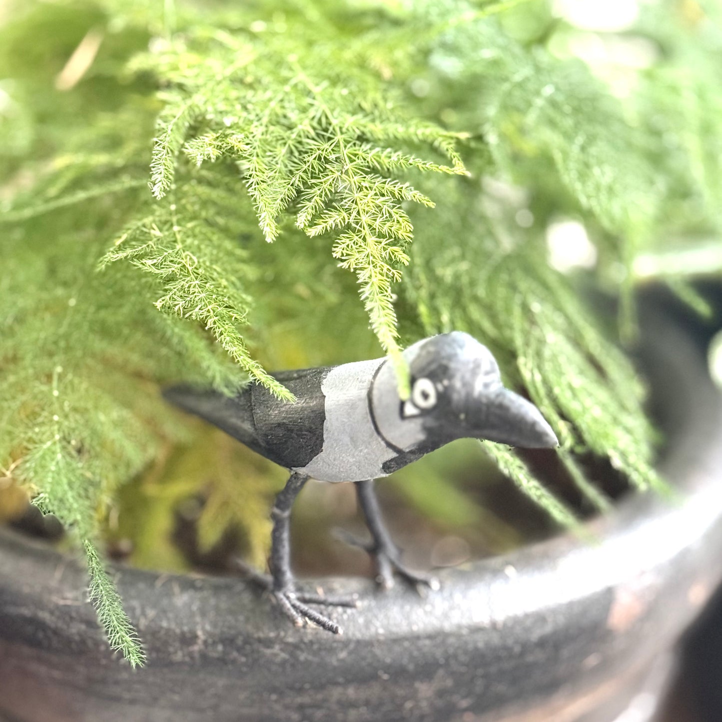 Hand-Crafted Wooden Bird ‘Chatur’ by Veer Singh