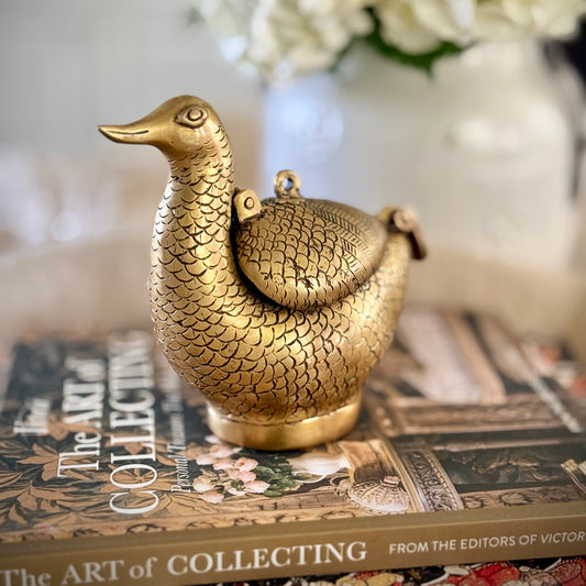Brass Swan Box