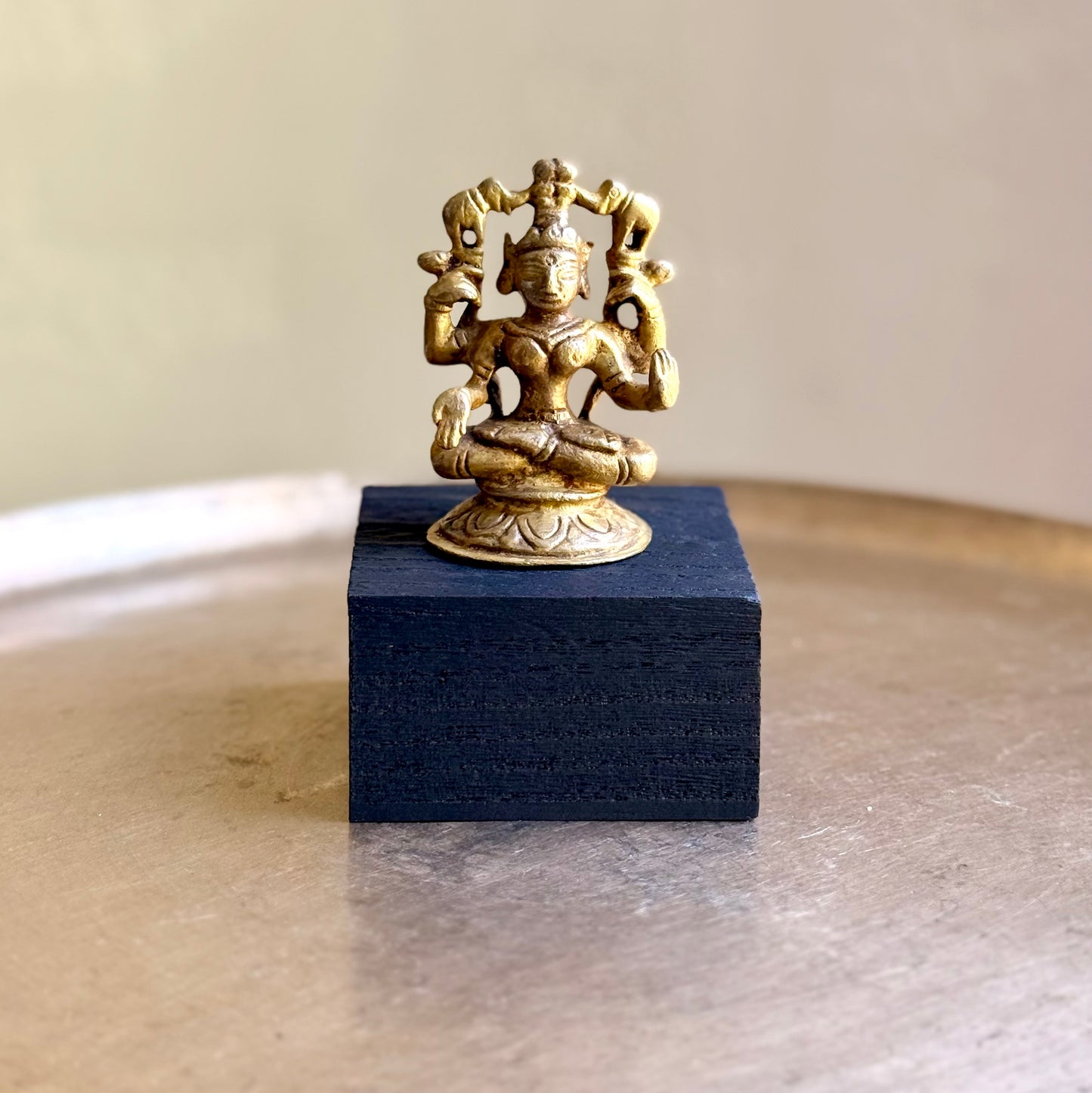 Miniature Gajalaxmi in Padmasana: A Rare Masterpiece of Prosperity and Abundance