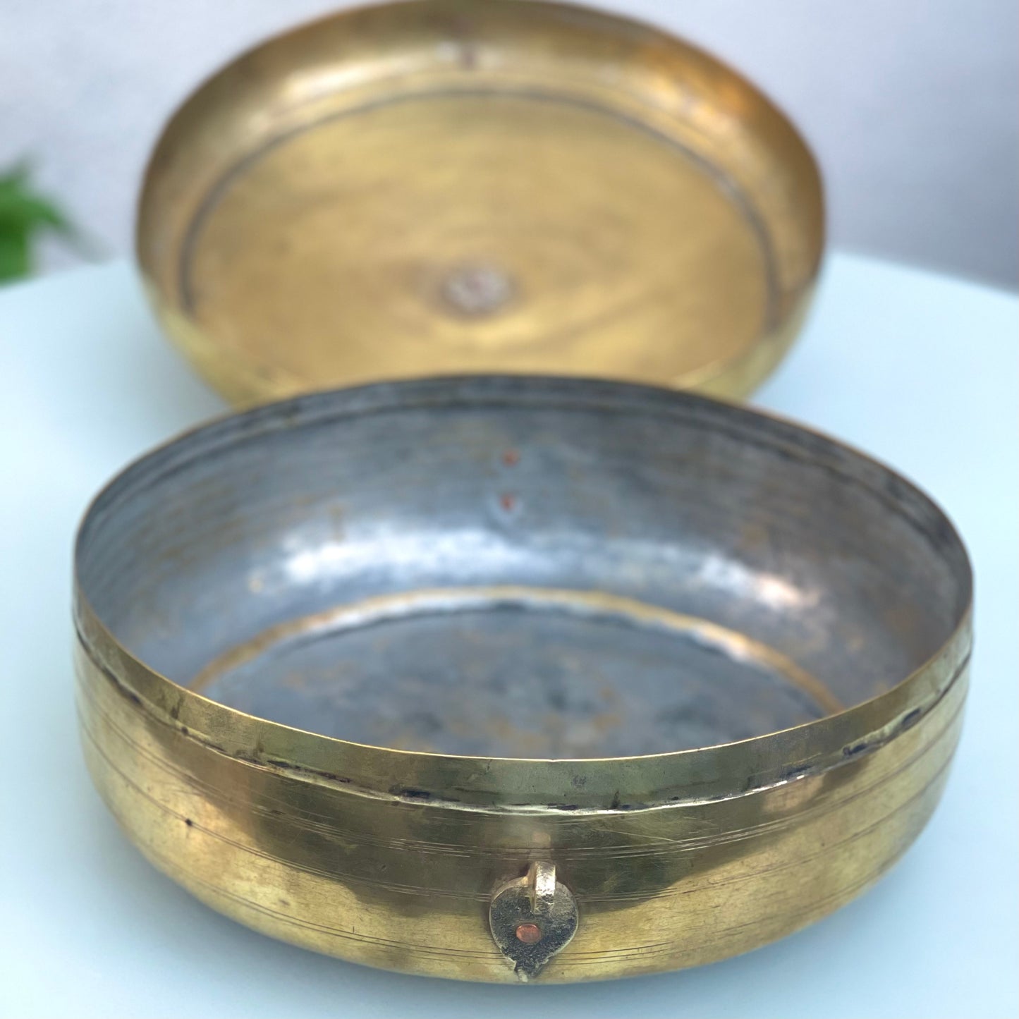 Vintage Brass Chapati Box