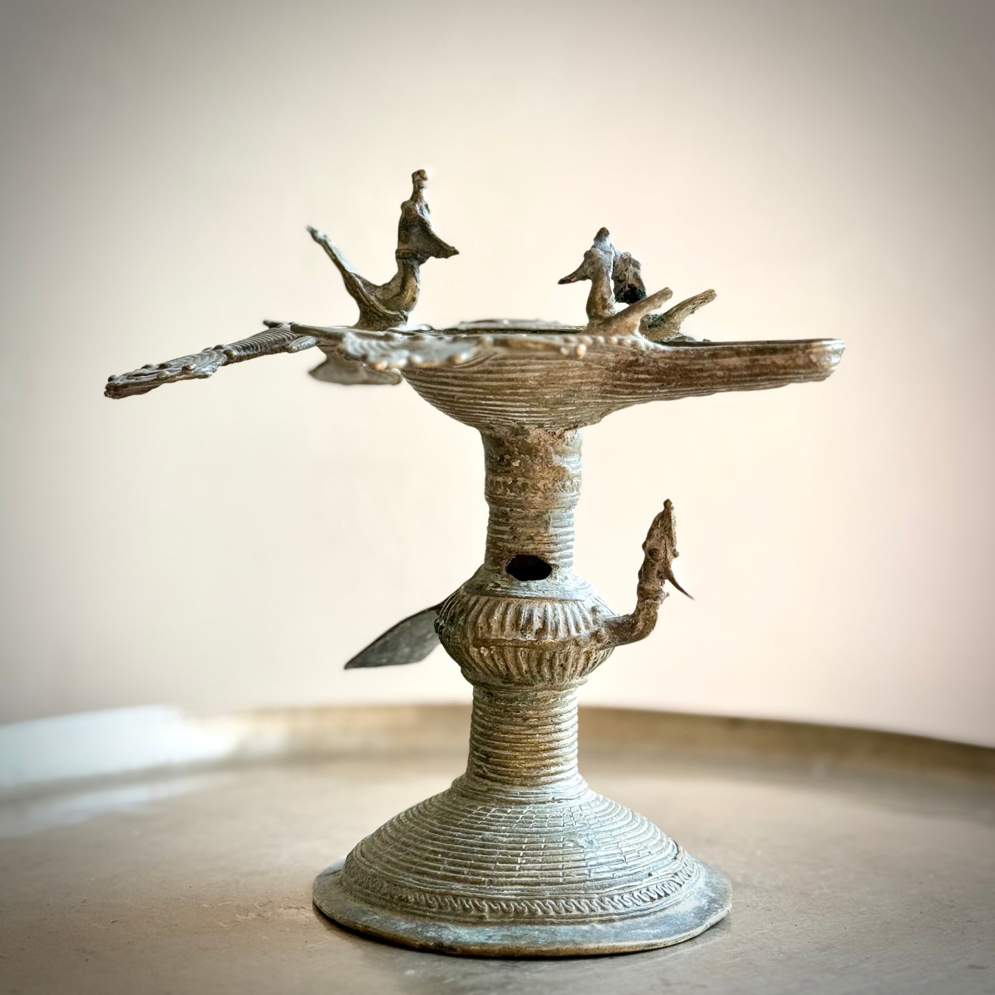 Vintage Dokra Lamp
