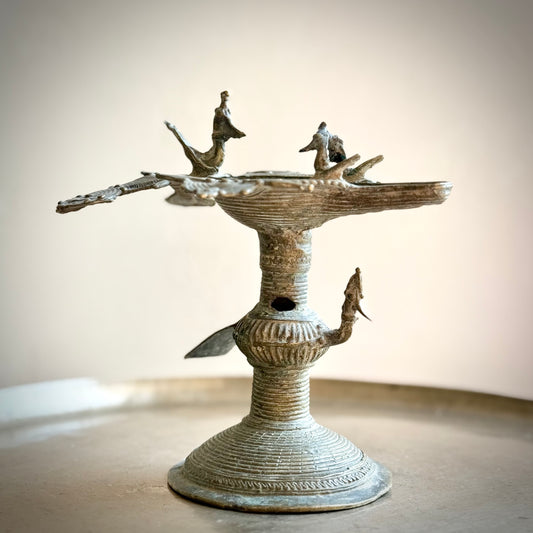 Vintage Dokra Lamp