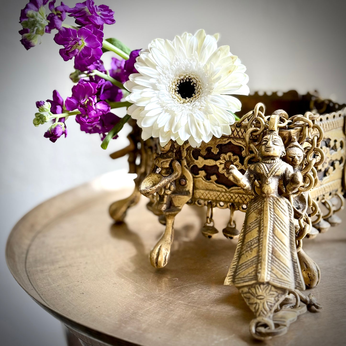 Hanging Brass Planter