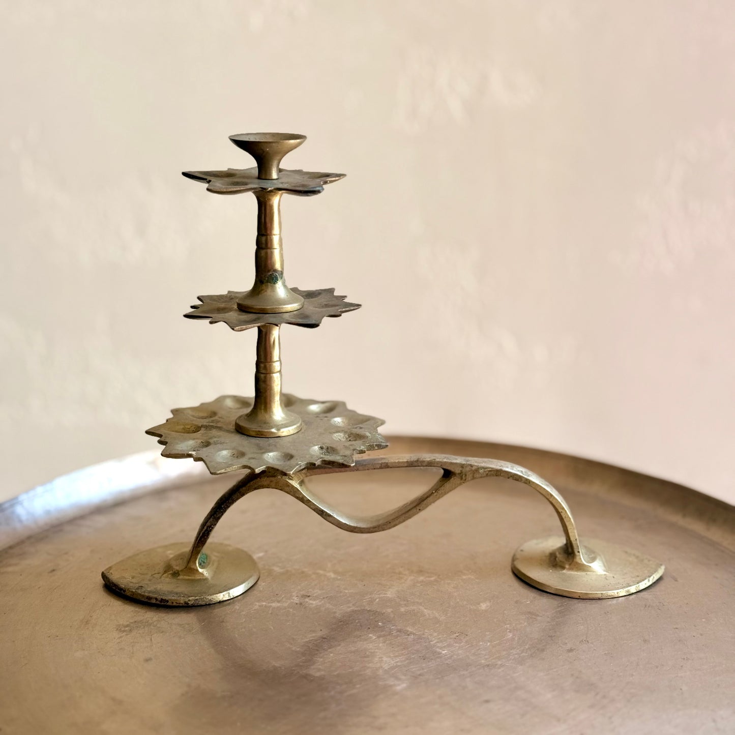 Vintage Three-Tiered Arthi - Kerala