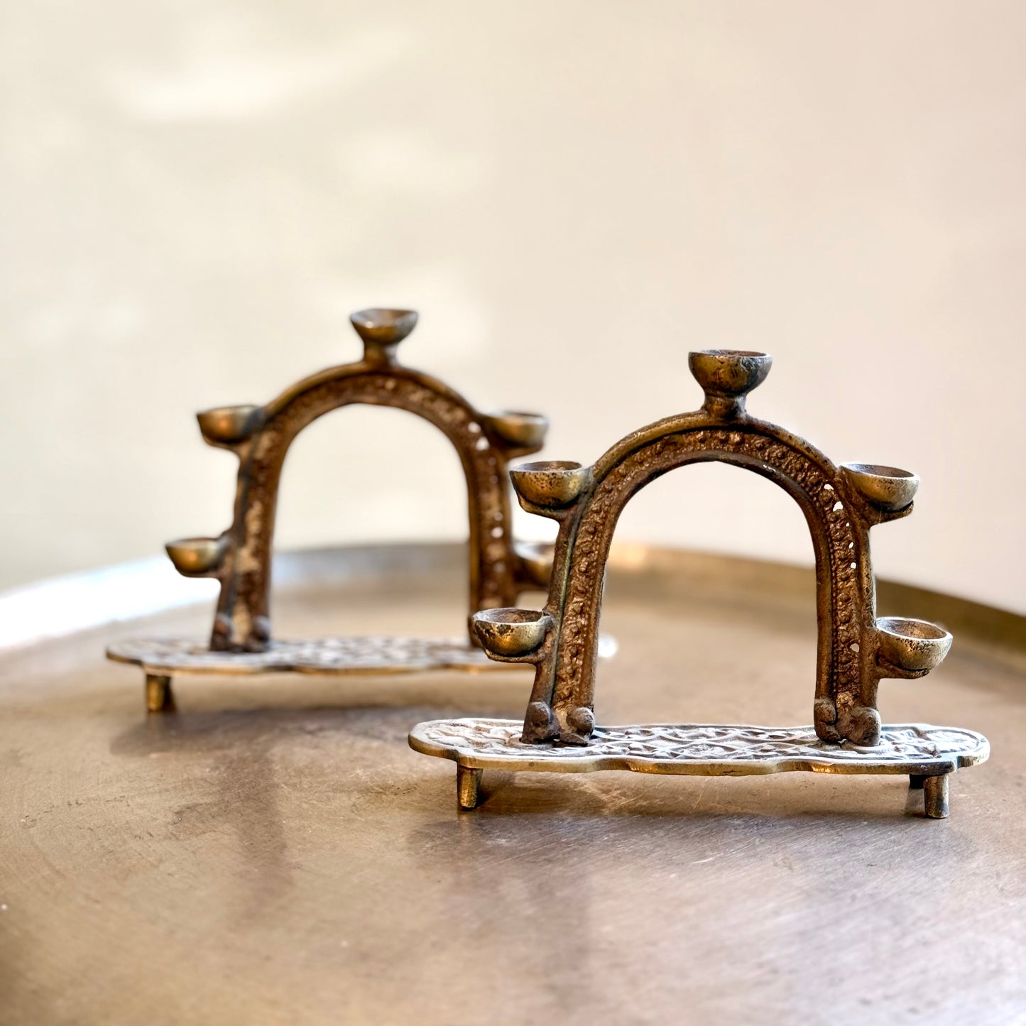 Vintage Arched Lamp Pair