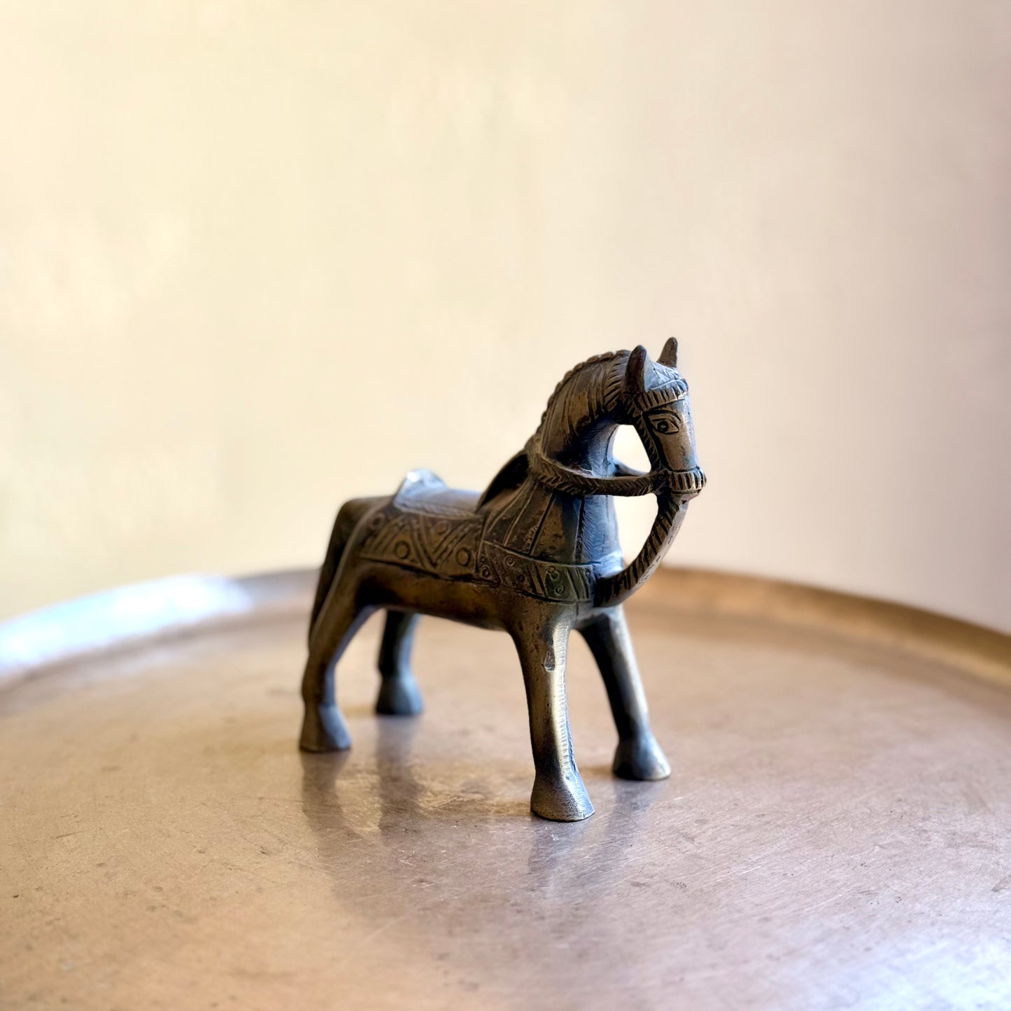 Vintage Brass Horse – Handcrafted Collectible
