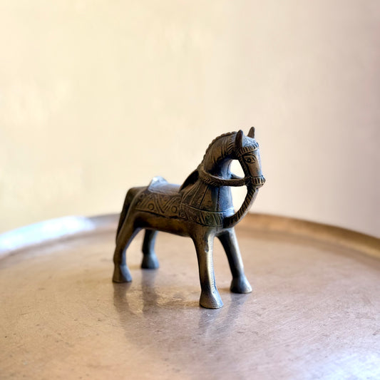 Vintage Brass Horse – Handcrafted Collectible