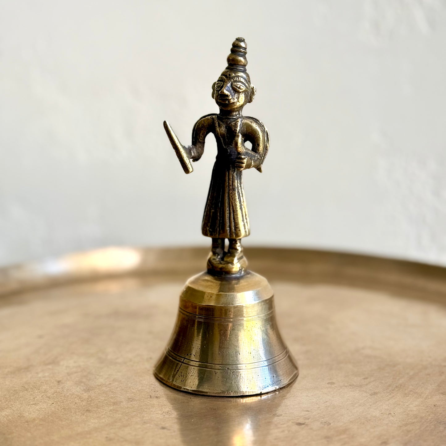 Vintage Bell With Folk Figure