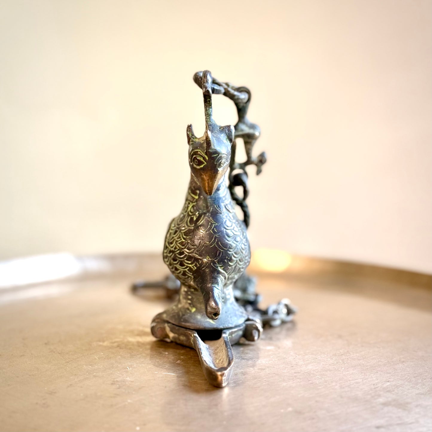 Mythical Bird Hanging Oil Lamp