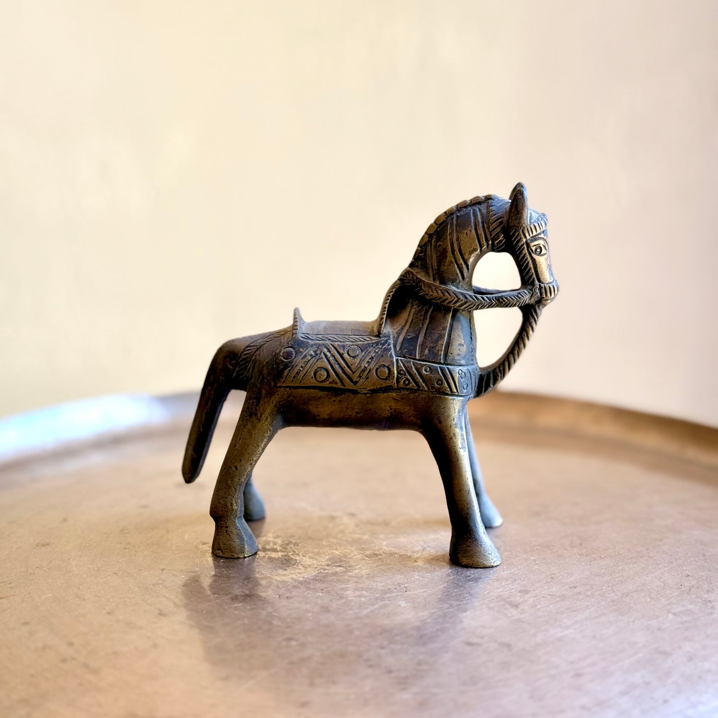 Vintage Brass Horse – Handcrafted Collectible