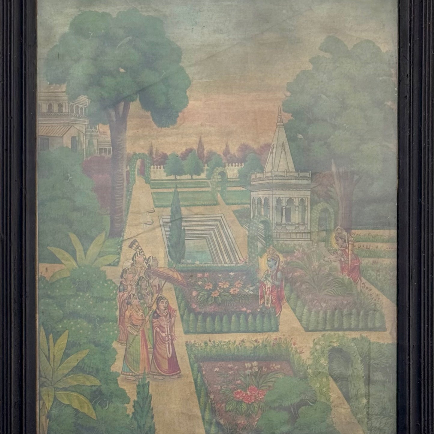 ‘Janak Pushp Vatika’ - Vintage Lithograph Print