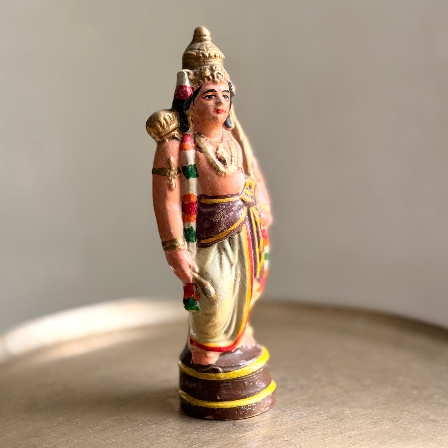 Vintage Ram Parivar Golu Set: Ram, Lakshman, and Sita (c. 1970s)