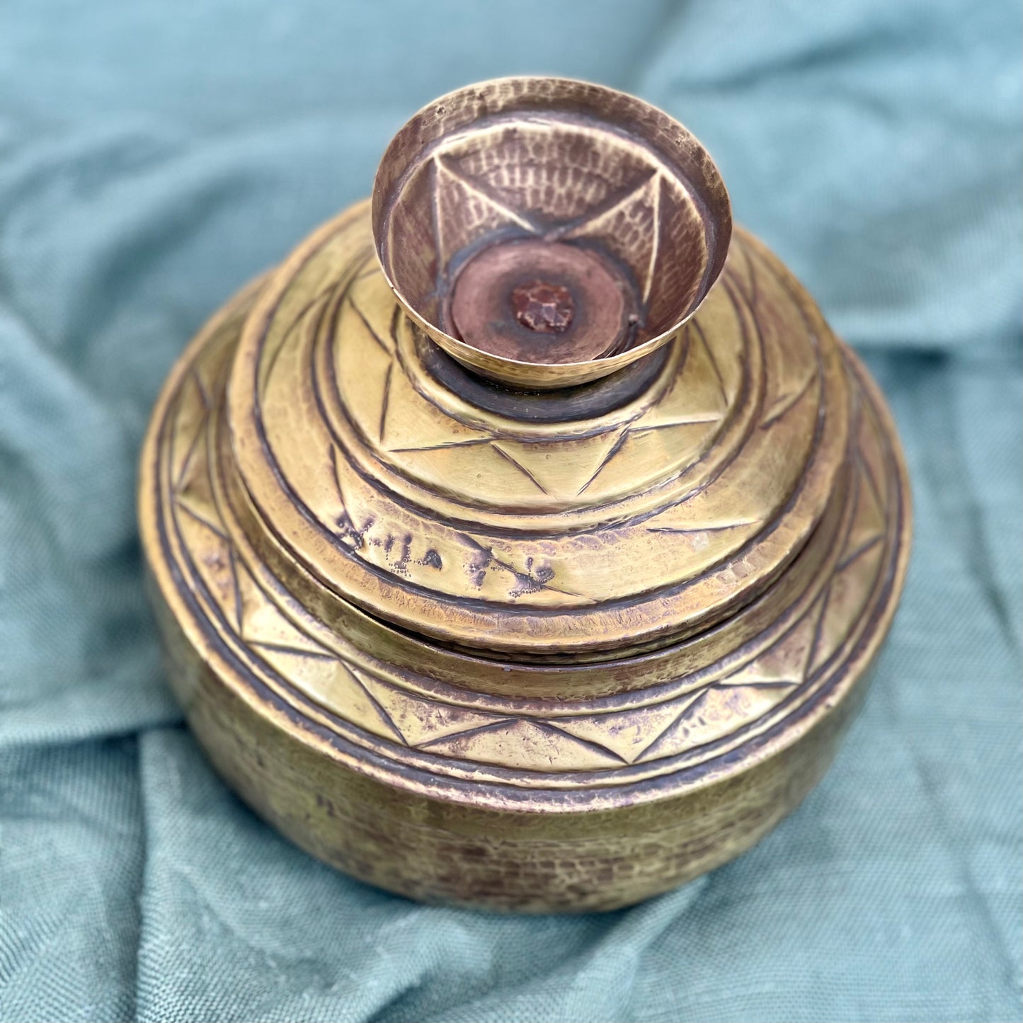 Brass Grain Pot