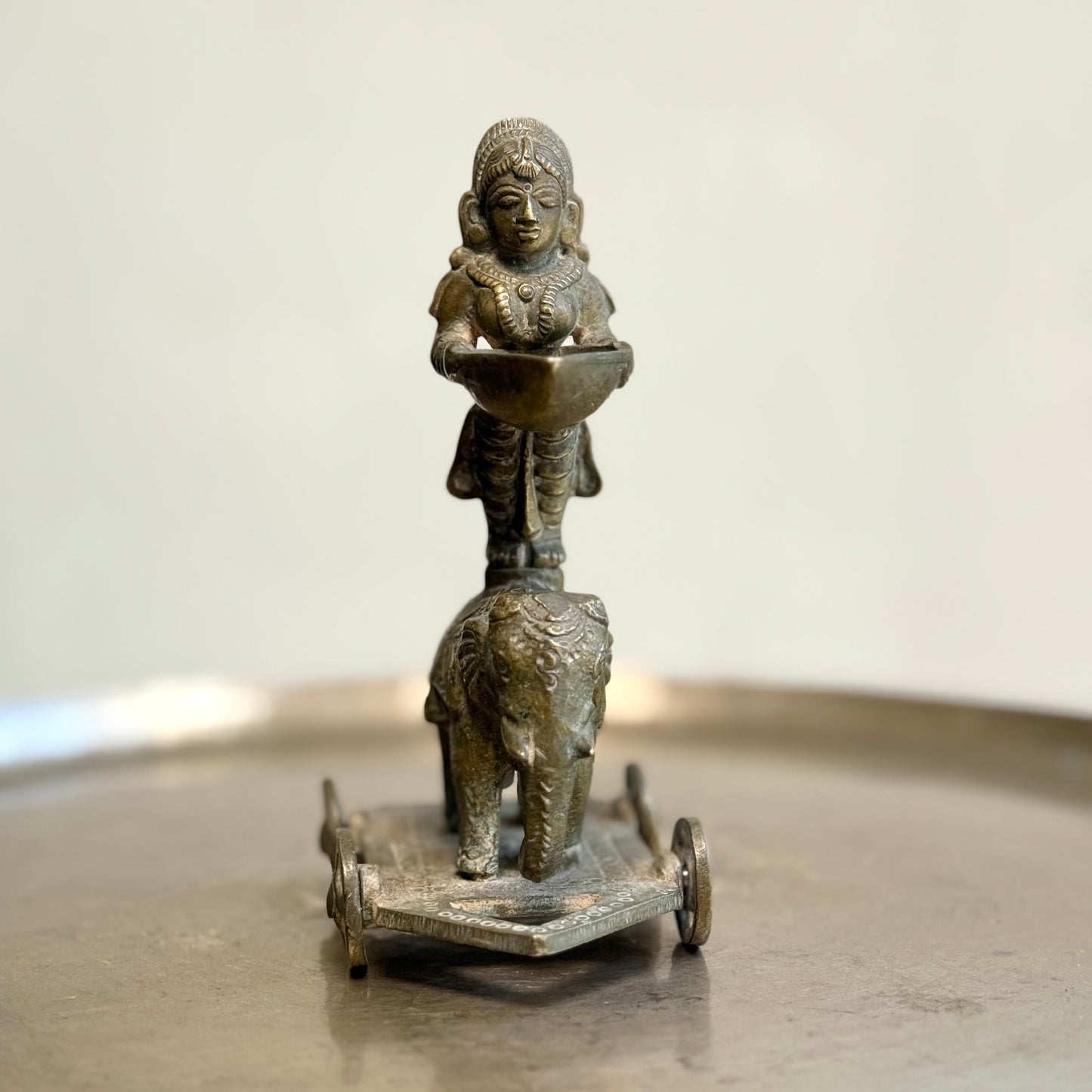 Vintage Brass Pavaai Vilakku