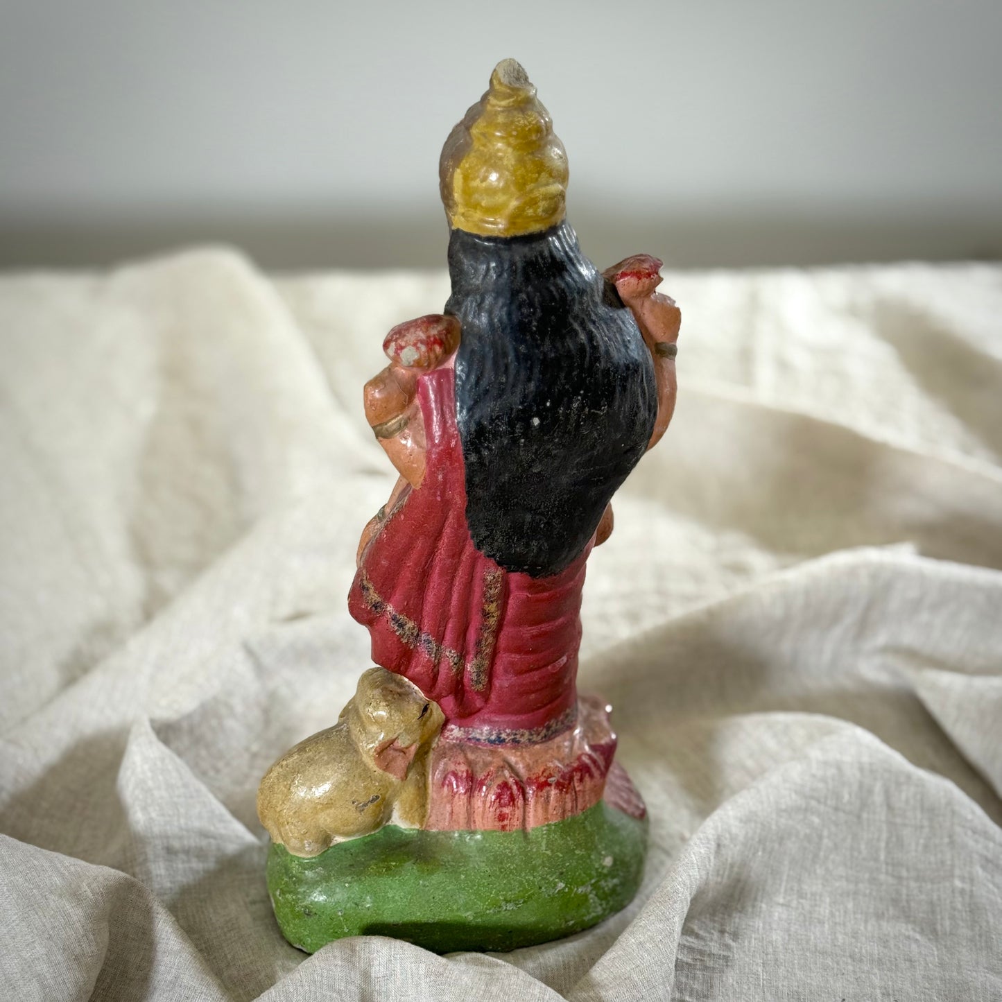 Antique Gajalakshmi Golu Doll — Ravi Varma Inspired (Circa 1940s)