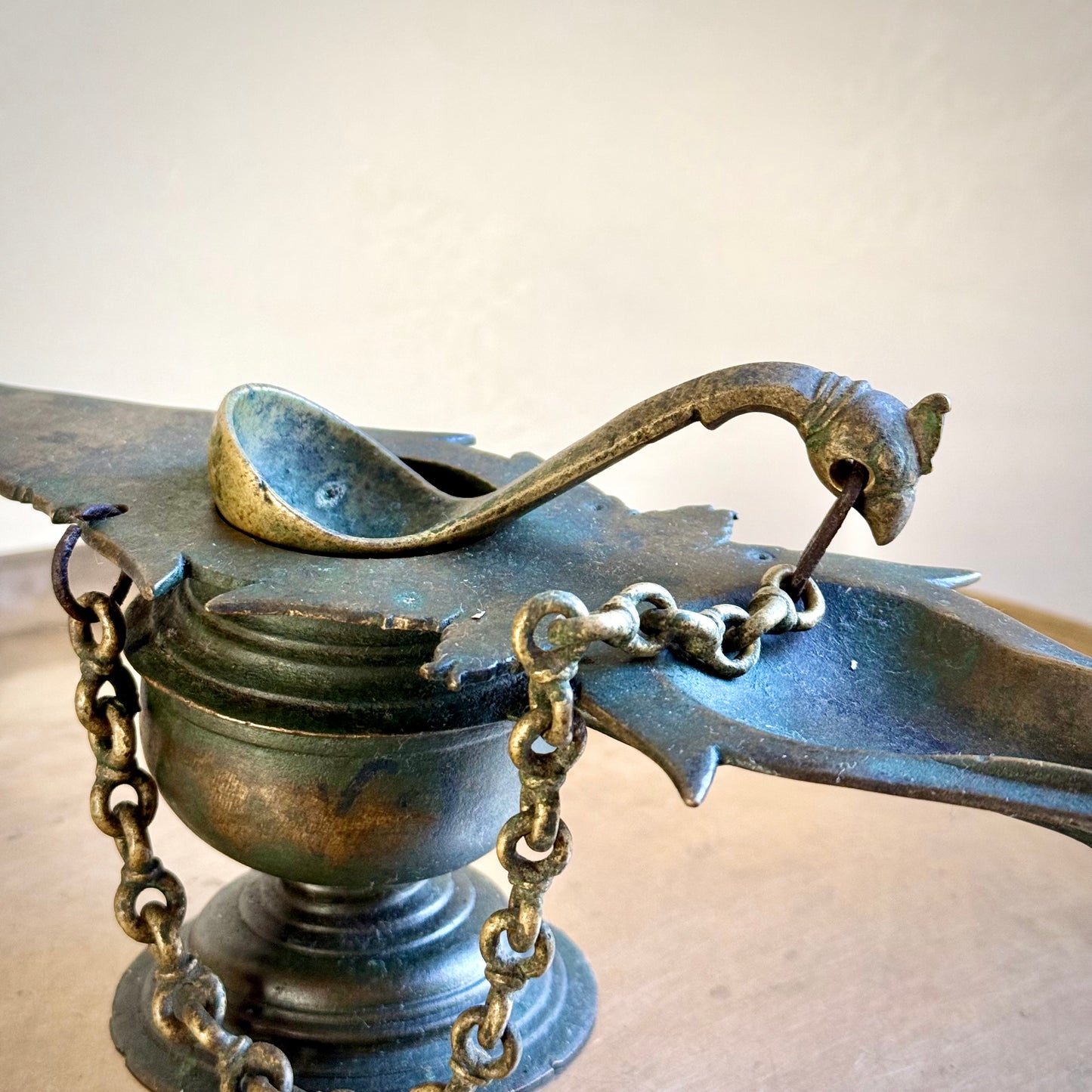 Antique Mangalam Lamp - Kerala (Early 20th Century)