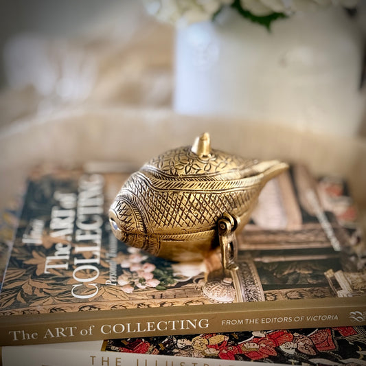 Shankha-Shaped Box With Hand Engraving