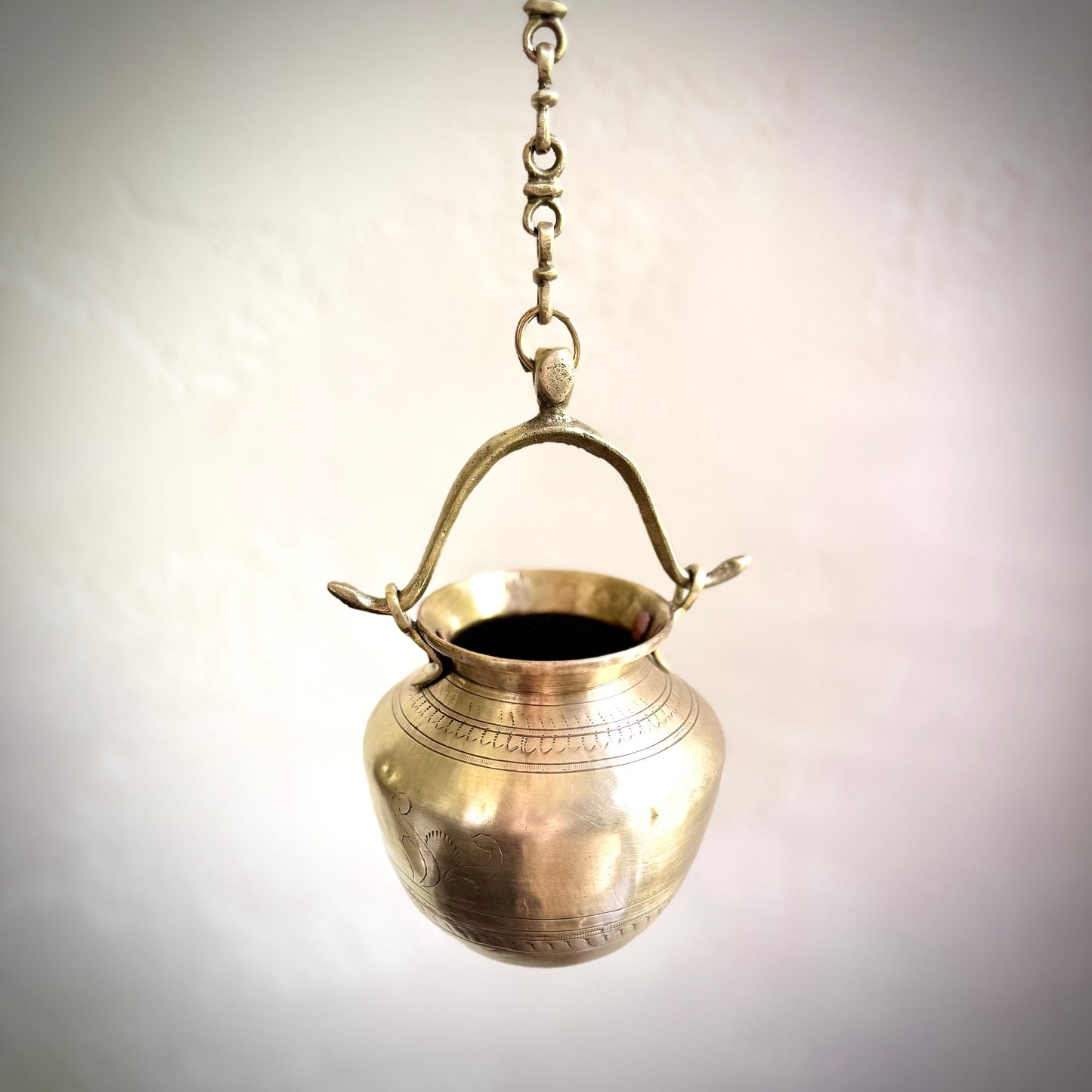 Chettinadu Twin Mayil Hanging Pot - Rare Find