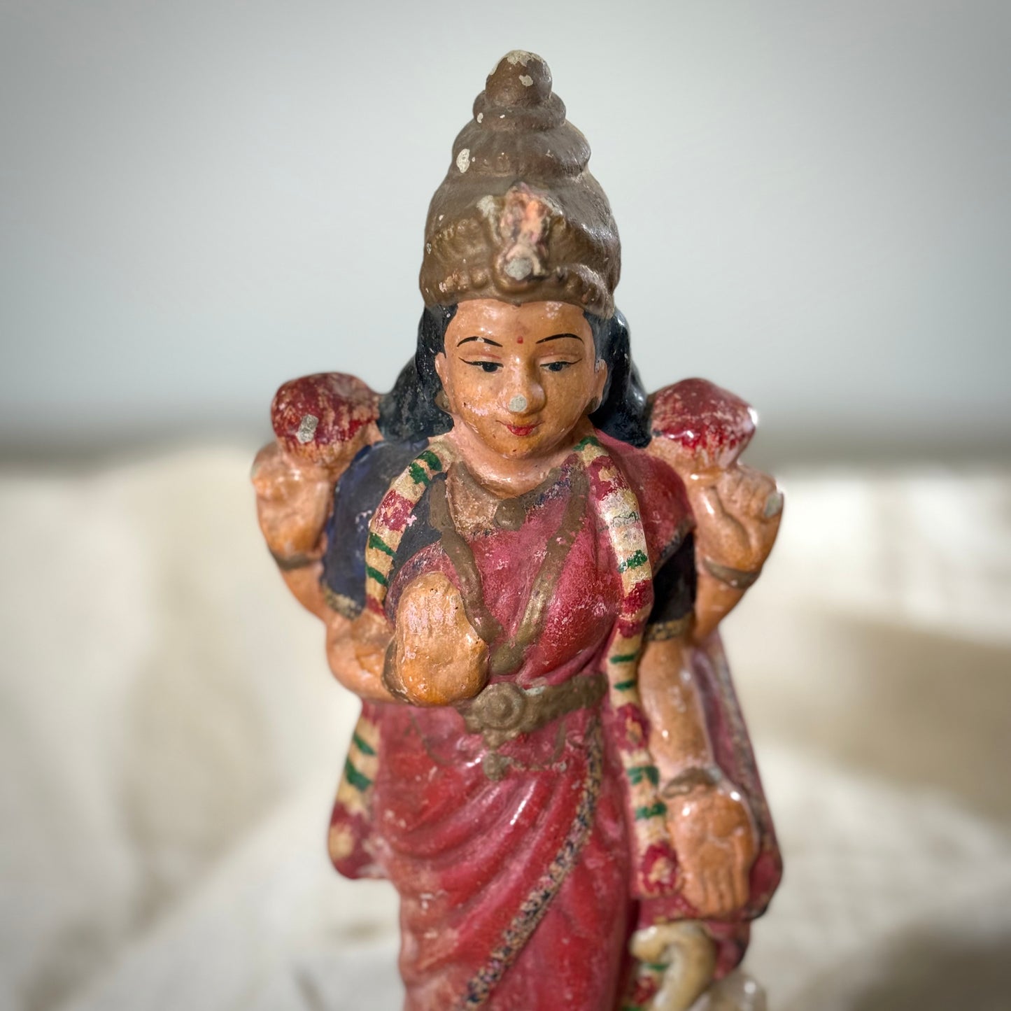 Antique Gajalakshmi Golu Doll — Ravi Varma Inspired (Circa 1940s)