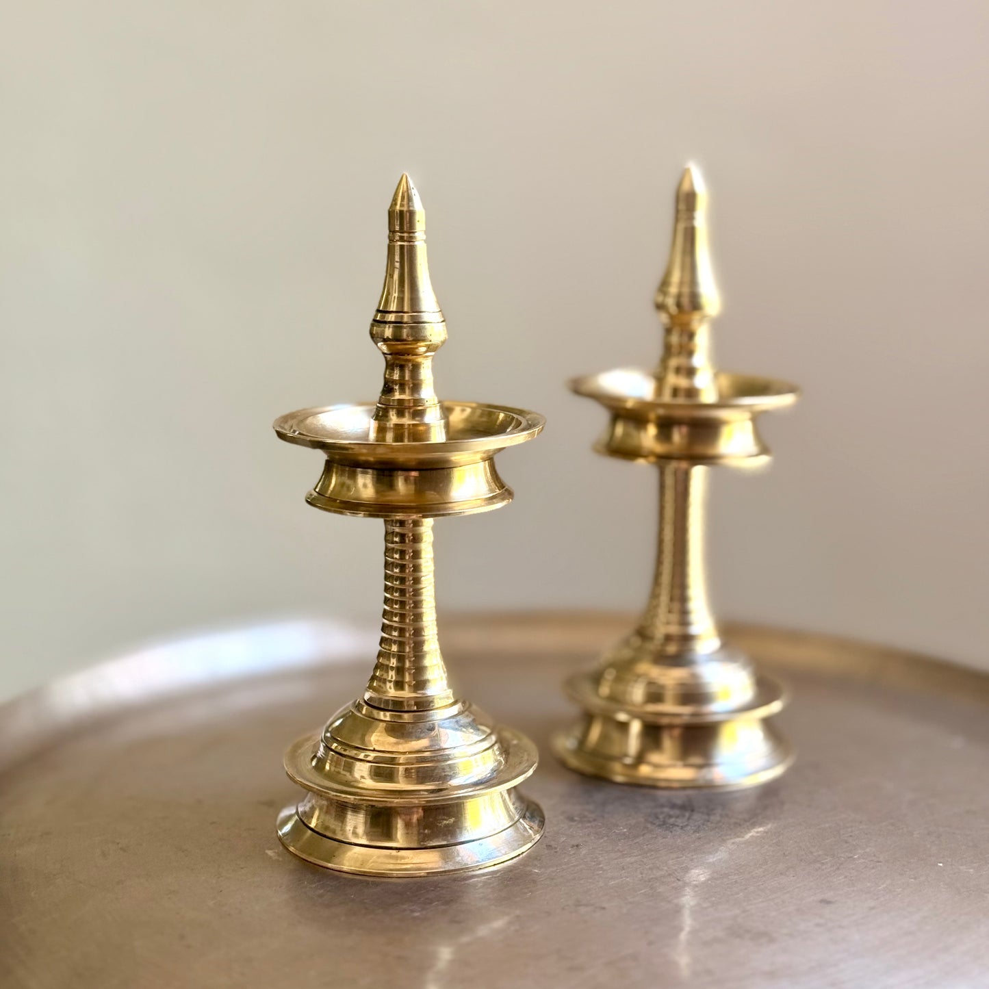 Kerala Nilavilakku Pair 9” & 6”