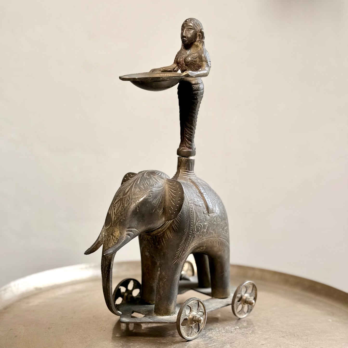 Grand Vintage Pavaai Vilakku: A Rare Heritage Masterpiece