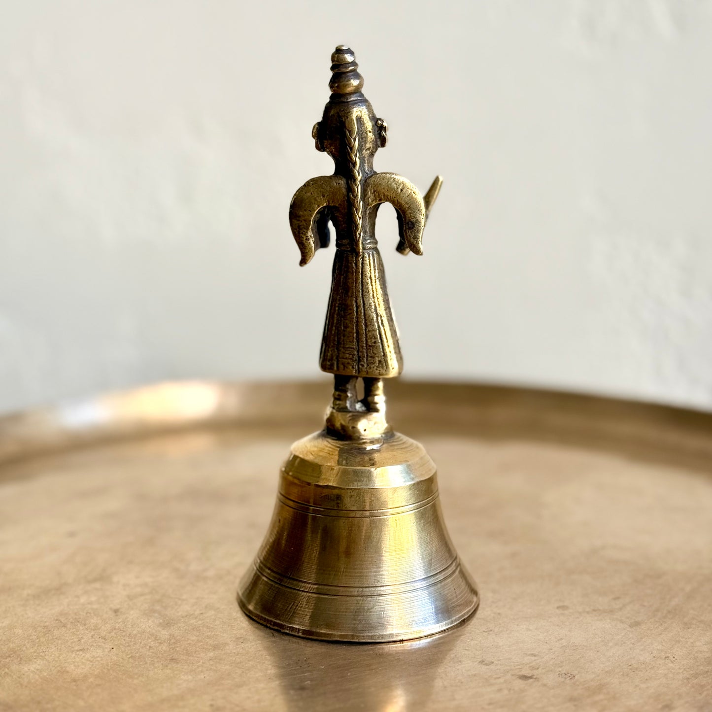 Vintage Bell With Folk Figure